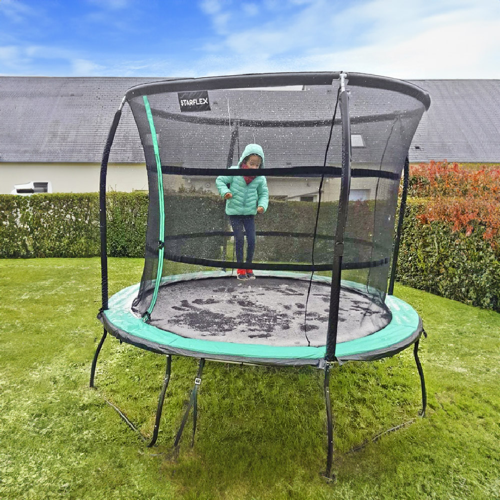 Trampoline en Hiver